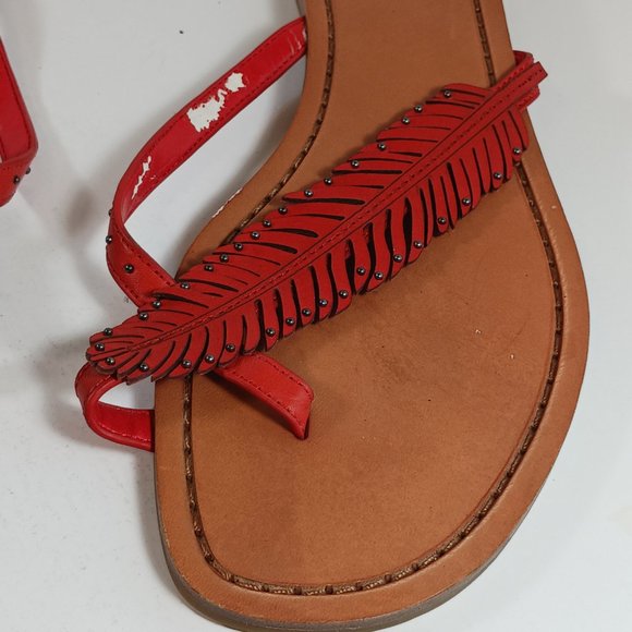 Coach Red Feather Sandals - Picture 5 of 12